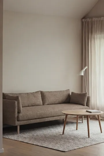 Linnevik sofa - Same Mole 6674-hvitoljet eik, 4-seters, uten skjørt - 1898