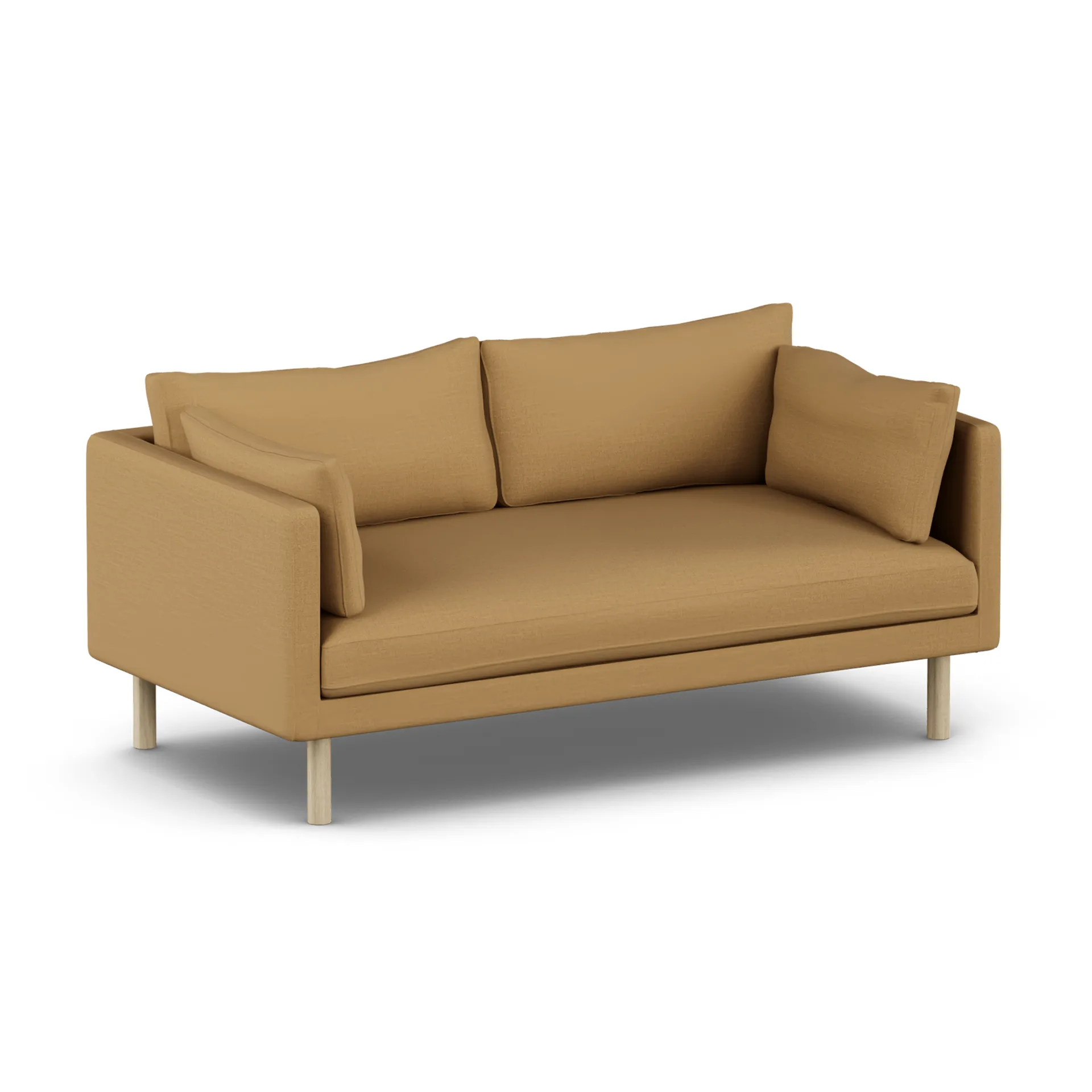 Linnevik sofa, Same Ochre 6676-hvitoljet eik, 2-seters, uten skjørt 1898