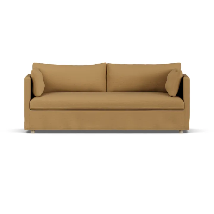 Linnevik sofa - Same Ochre 6676-hvitoljet eik, 3-seters, med skjørt - 1898