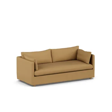 Linnevik sofa - Same Ochre 6676-hvitoljet eik, 3-seters, med skjørt - 1898