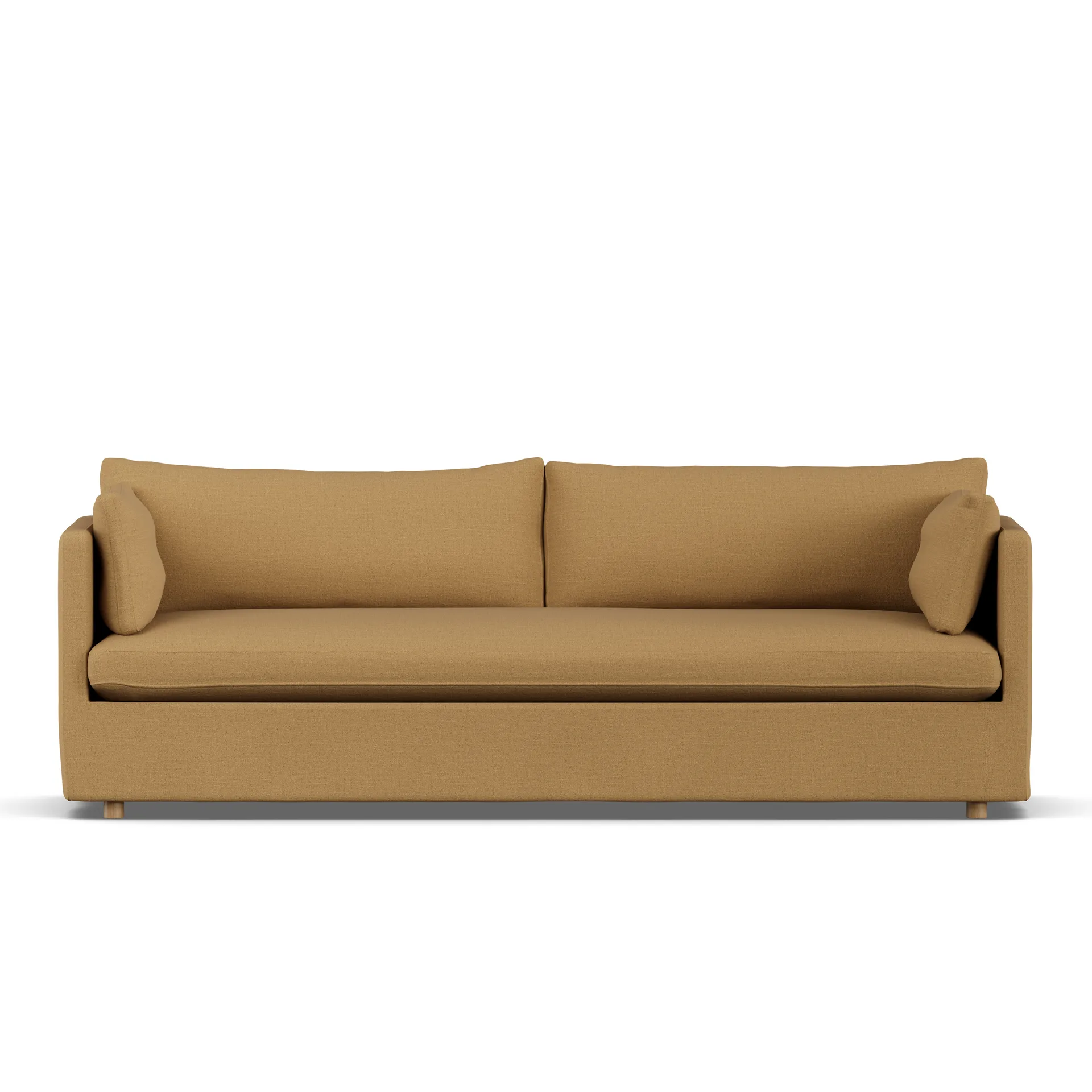 Linnevik sofa, Same Ochre 6676-hvitoljet eik, 4-seters, med skjørt 1898