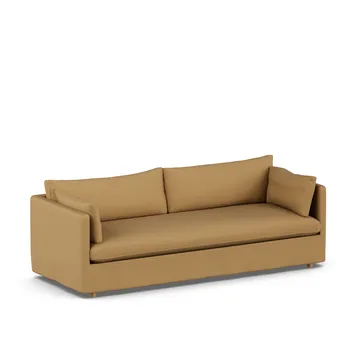 Linnevik sofa - Same Ochre 6676-hvitoljet eik, 4-seters, med skjørt - 1898