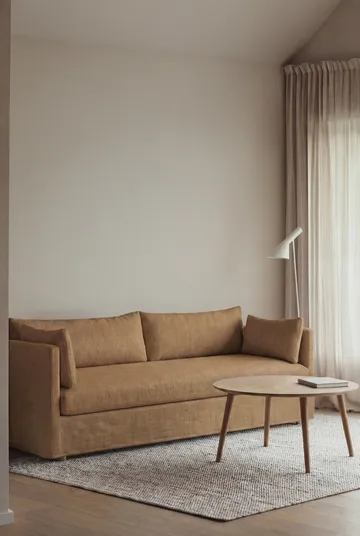 Linnevik sofa - Same Ochre 6676-hvitoljet eik, 4-seters, med skjørt - 1898