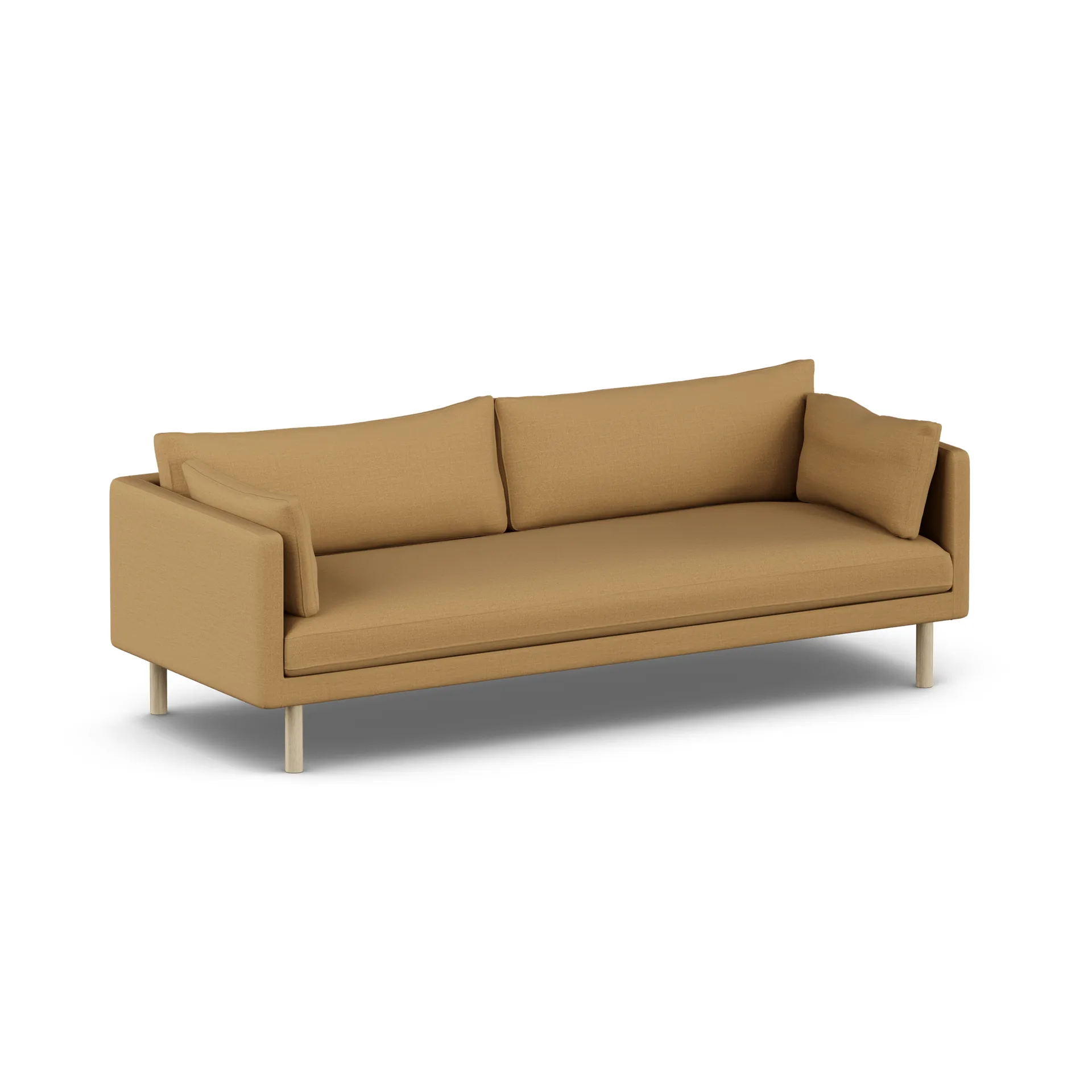 Linnevik sofa, Same Ochre 6676-hvitoljet eik, 4-seters, uten skjørt 1898