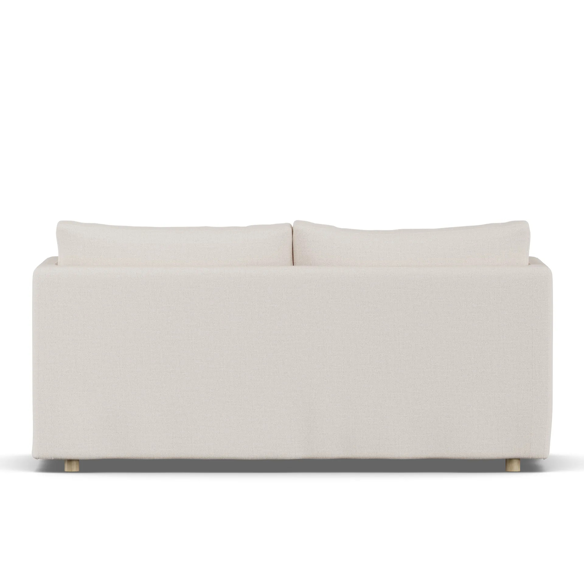 Linnevik sofa, Same Off White 6671-hvitoljet eik, 2-seters, med skjørt 1898