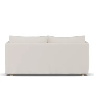 Linnevik sofa - Same Off White 6671-hvitoljet eik, 2-seters, med skjørt - 1898