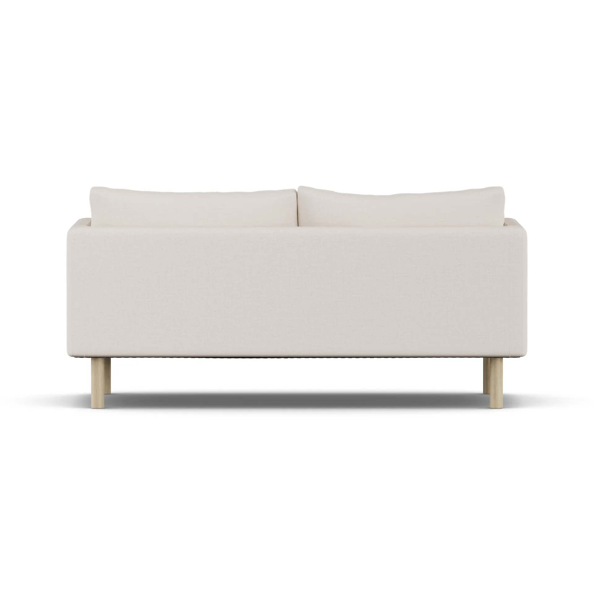 Linnevik sofa, Same Off White 6671-hvitoljet eik, 2-seters, uten skjørt 1898