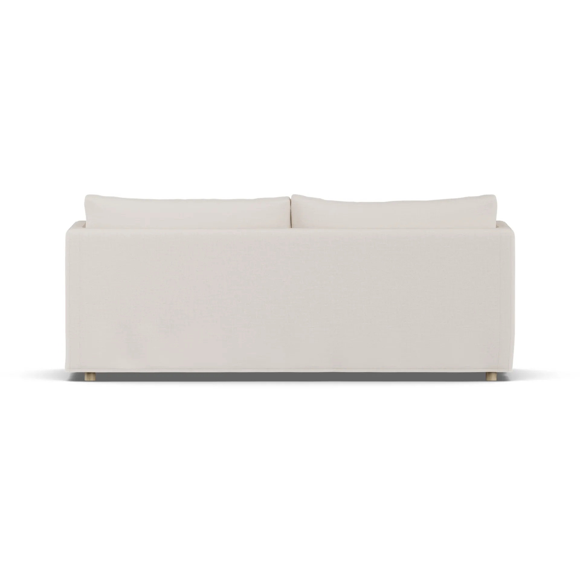 Linnevik sofa, Same Off White 6671-hvitoljet eik, 3-seters, med skjørt 1898