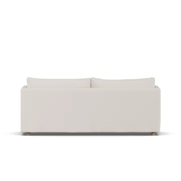 Linnevik sofa - Same Off White 6671-hvitoljet eik, 3-seters, med skjørt - 1898