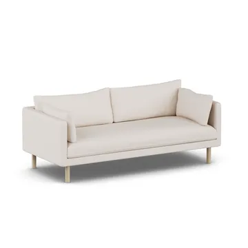 Linnevik sofa - Same Off White 6671-hvitoljet eik, 3-seters, uten skjørt - 1898