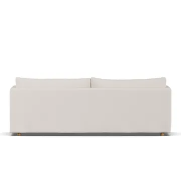 Linnevik sofa - Same Off White 6671-hvitoljet eik, 4-seters, med skjørt - 1898