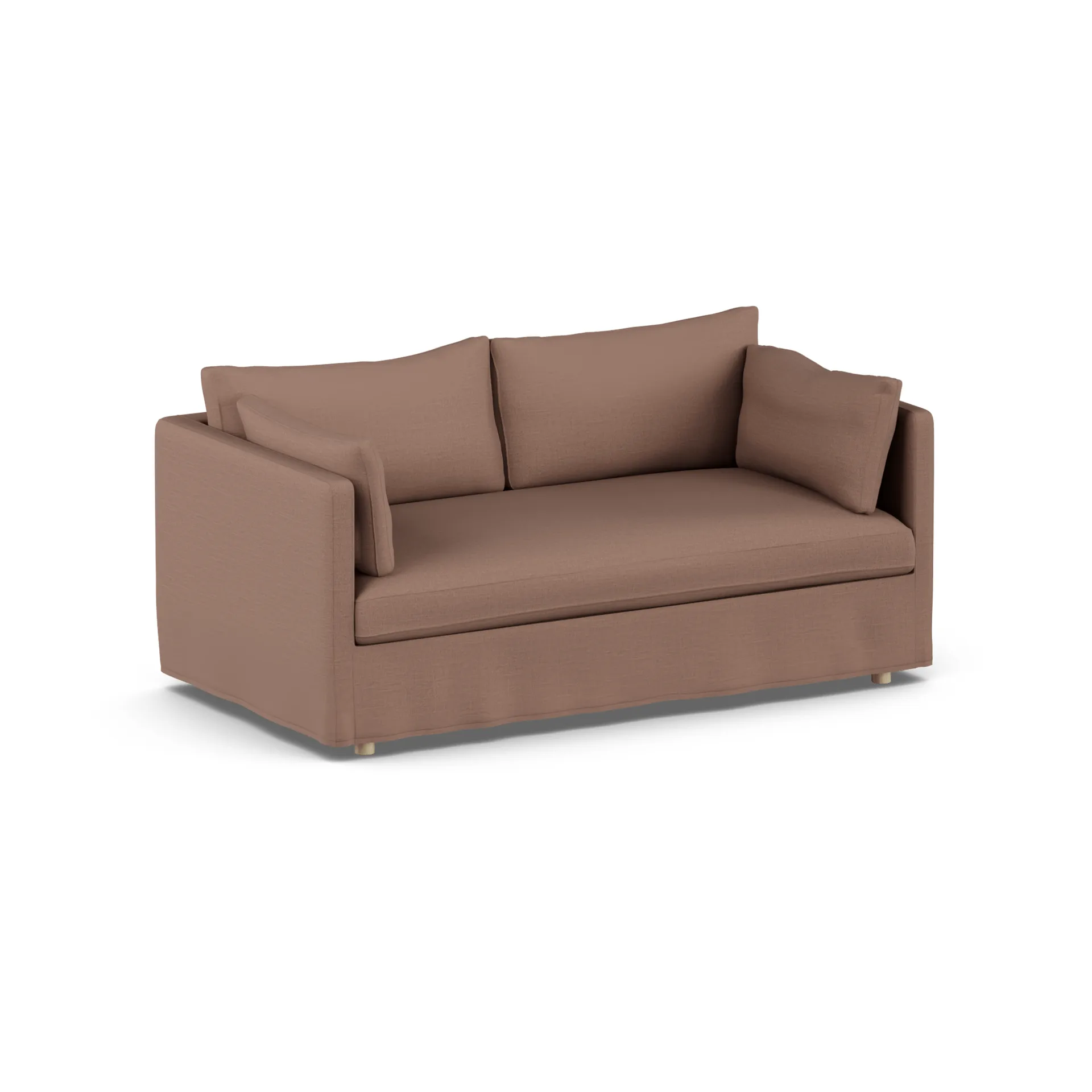 Linnevik sofa, Same Rust 6675-hvitoljet eik, 2-seters, med skjørt 1898