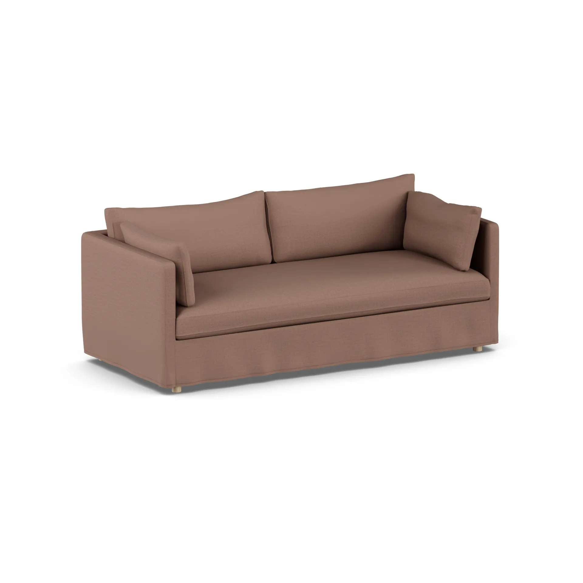 Linnevik sofa, Same Rust 6675-hvitoljet eik, 3-seters, med skjørt 1898