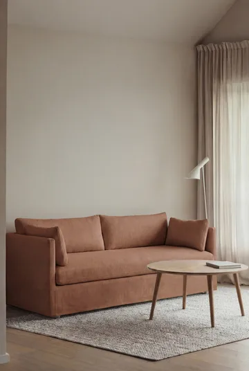 Linnevik sofa - Same Rust 6675-hvitoljet eik, 3-seters, med skjørt - 1898