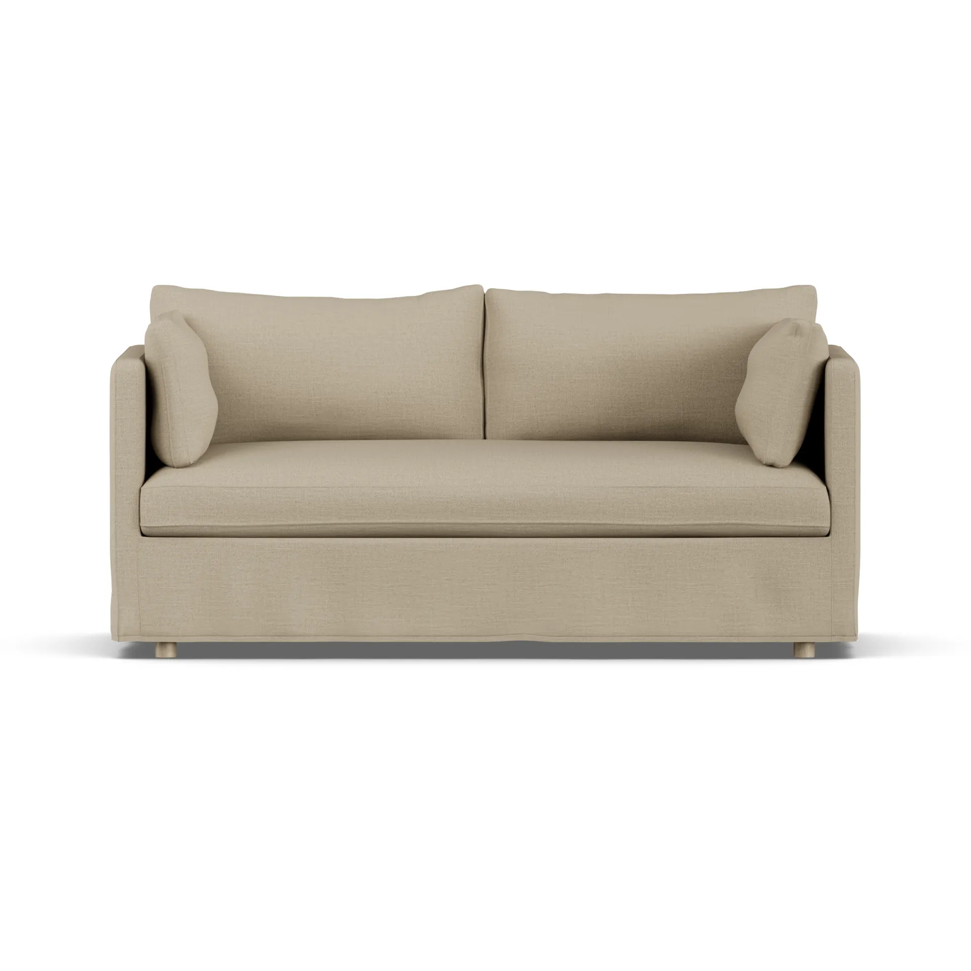 Linnevik sofa, Same Sand 6672-hvitoljet eik, 2-seters, med skjørt 1898