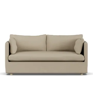 Linnevik sofa - Same Sand 6672-hvitoljet eik, 2-seters, med skjørt - 1898