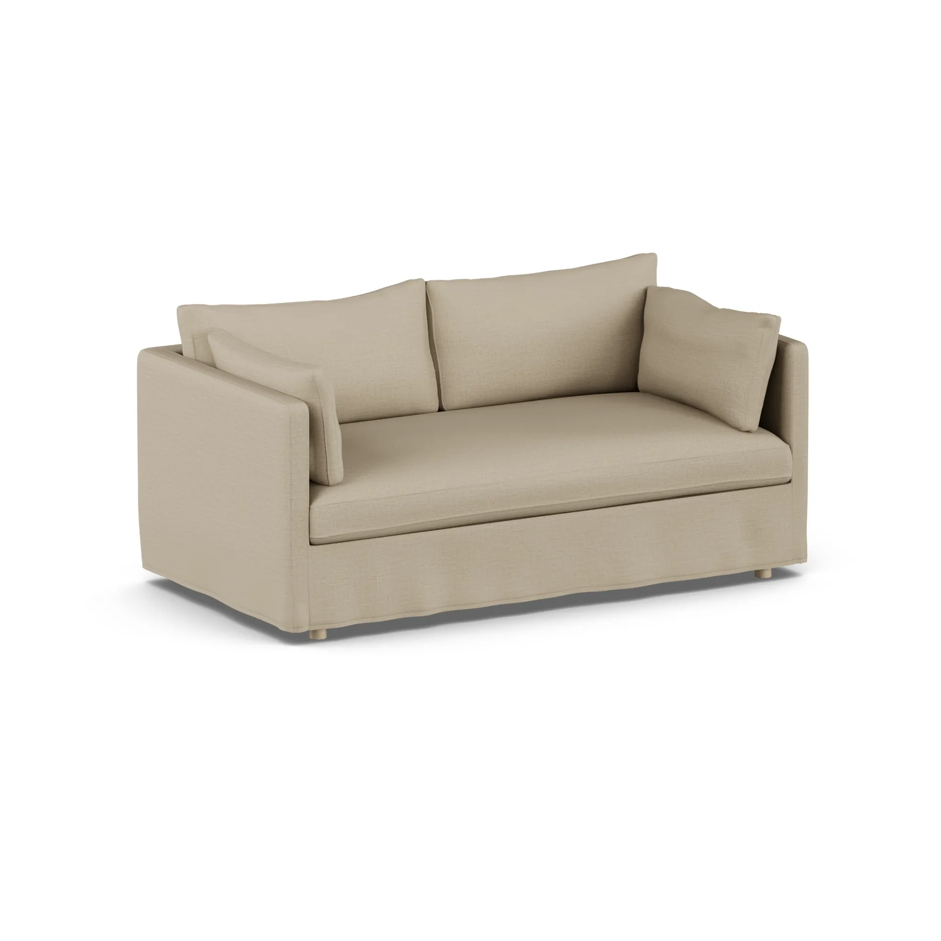 Linnevik sofa, Same Sand 6672-hvitoljet eik, 2-seters, med skjørt 1898
