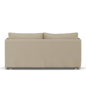 Linnevik sofa - Same Sand 6672-hvitoljet eik, 2-seters, med skjørt - 1898