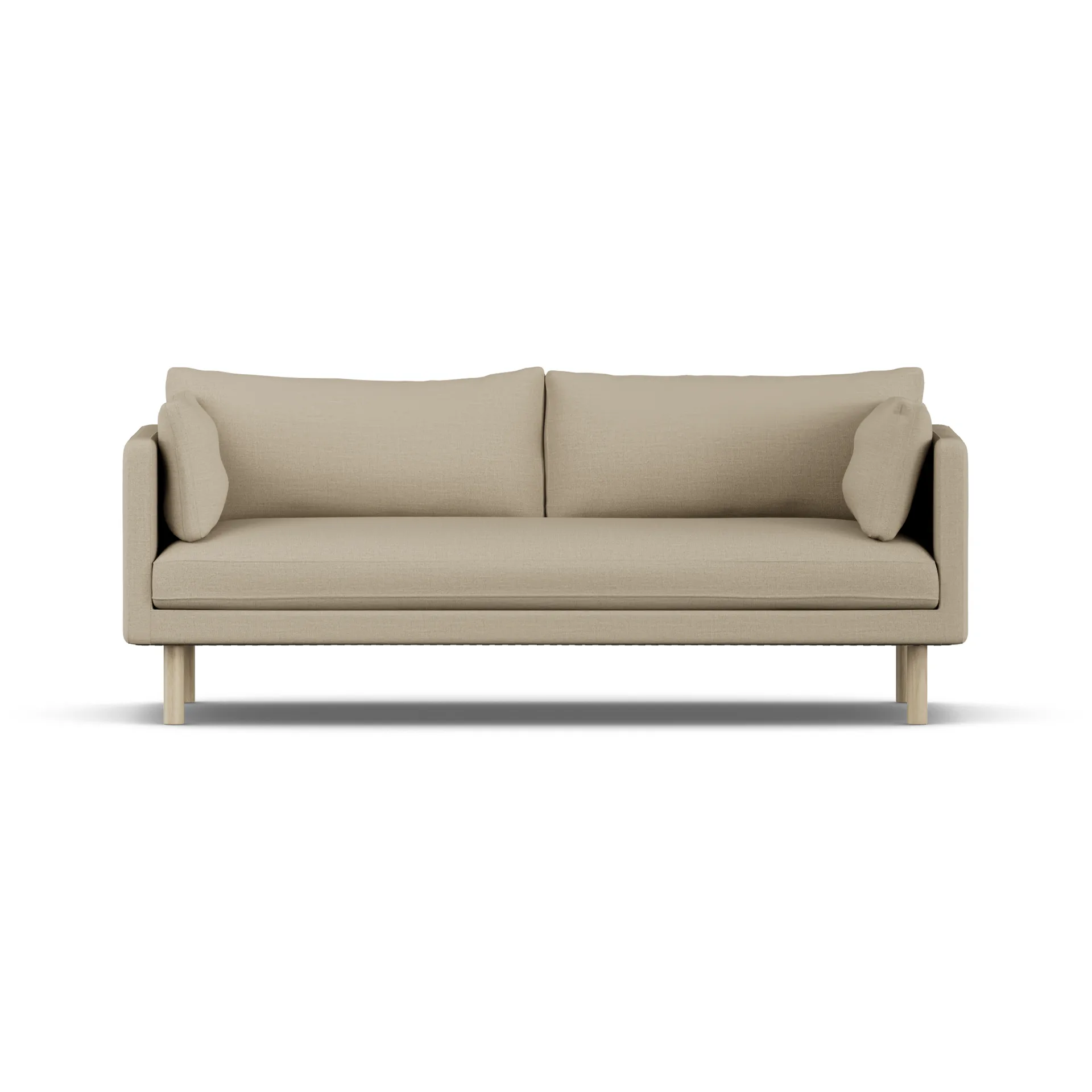 Linnevik sofa, Same Sand 6672-hvitoljet eik, 3-seters, uten skjørt 1898