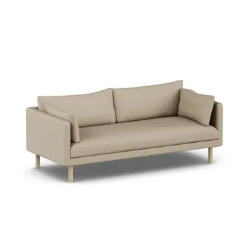 Linnevik sofa - Same Sand 6672-hvitoljet eik, 3-seters, uten skjørt - 1898