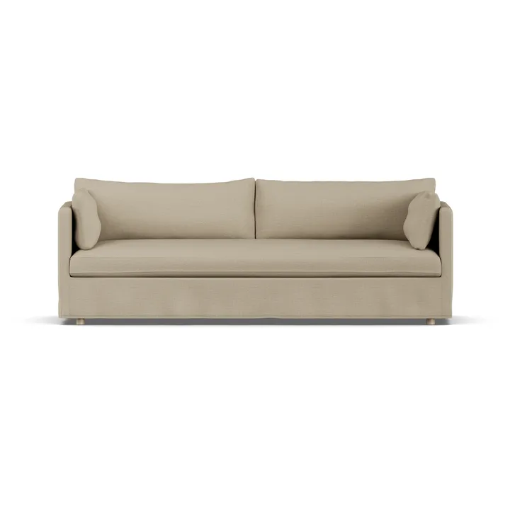 Linnevik sofa - Same Sand 6672-hvitoljet eik, 4-seters, med skjørt - 1898