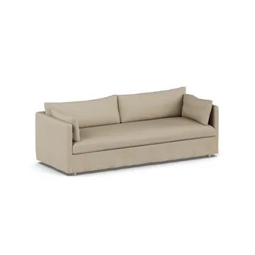 Linnevik sofa - Same Sand 6672-hvitoljet eik, 4-seters, med skjørt - 1898