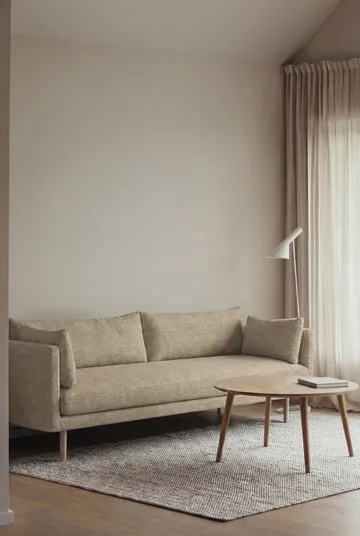 Linnevik sofa - Same Sand 6672-hvitoljet eik, 4-seters, uten skjørt - 1898