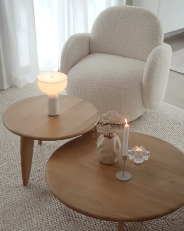 Lyckeby sofabord Ø80x29 cm - Naturlakkert eik - 1898