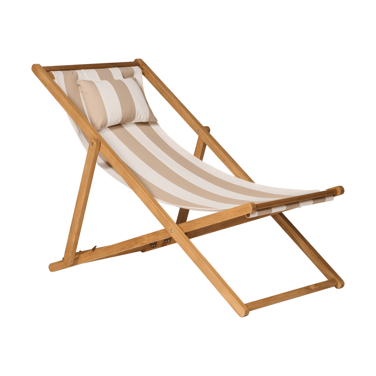 1898 Lyckesand solstol Teak-beige | Skandinavisk Design | Beige