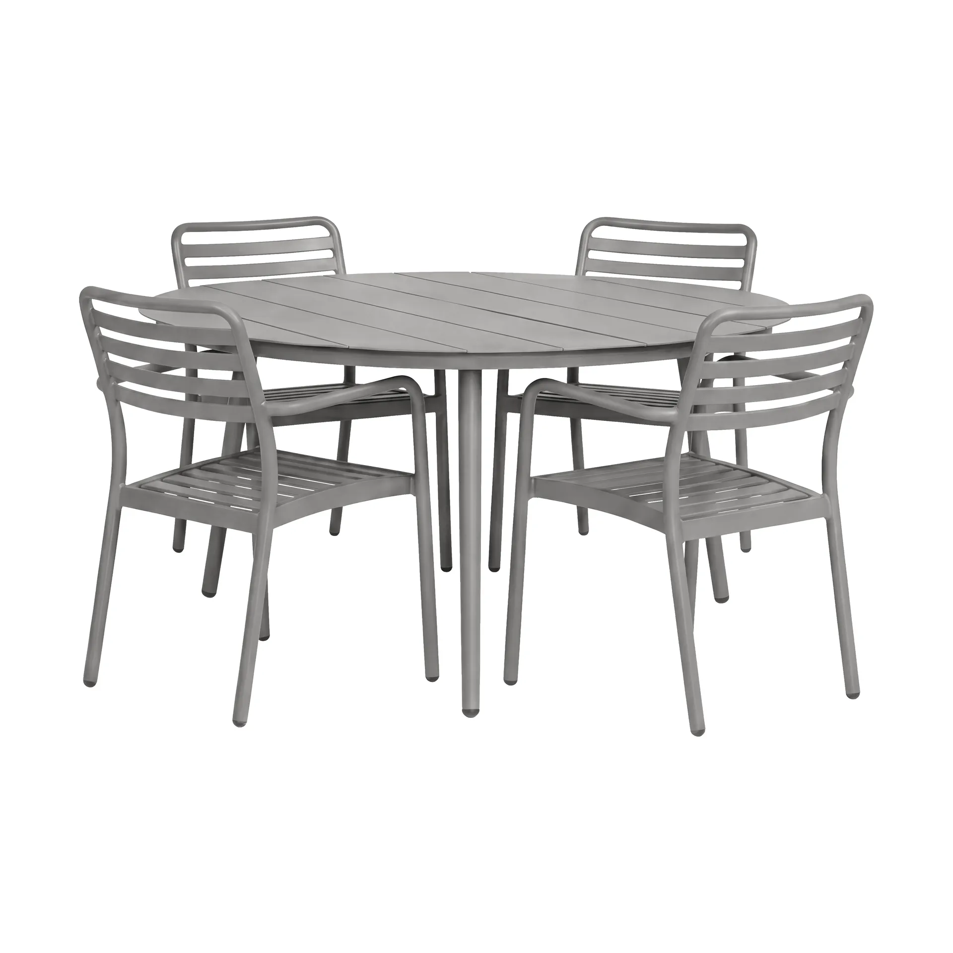 Marsala spisebord Ø140 cm + Messina karmstol 4 stk, Taupe,  1898