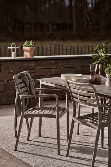 Marsala uttrekkbart bord 208–288 cm + 6 stk Messina stol, Taupe - 1898