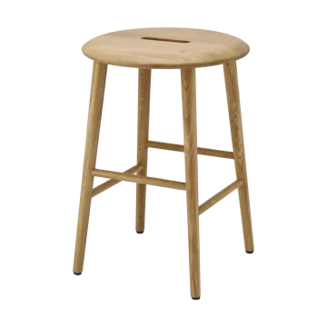 Norrabo rund krakk 53 cm - Naturlakkert eik, Ø38x53 cm - 1898