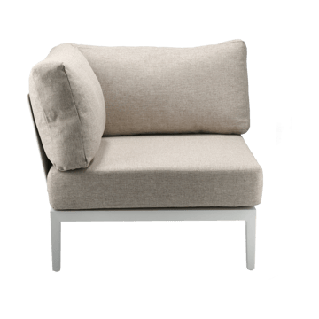 Santander modulsofa hjørnemodul - Hvit-beige - 1898