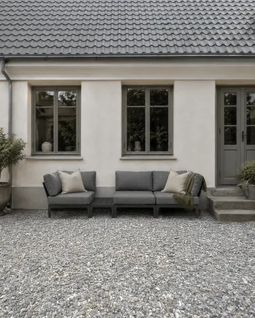 Santander sidebord 75 x 43 x 24 cm - Grå aluminium - 1898