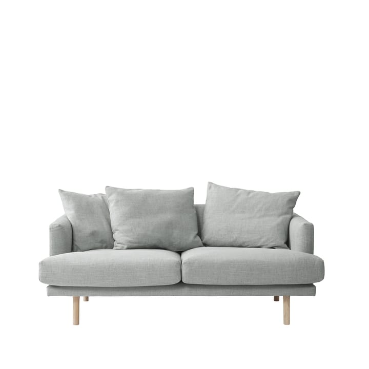Sjövik sofa - 2,5-seter tekstil bern 0348 grey, hvitoljede eikeben - 1898