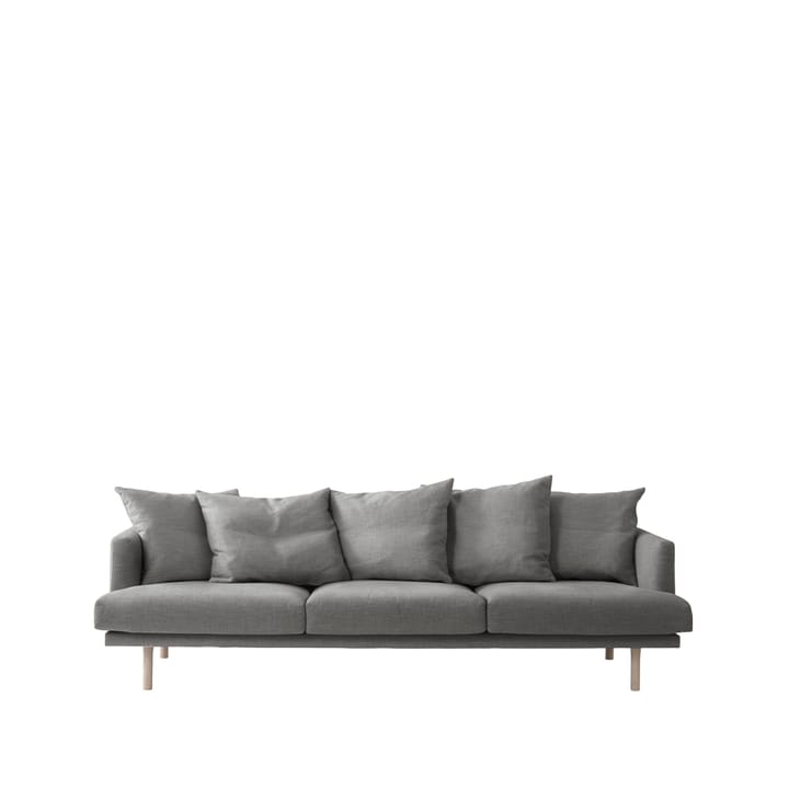 Sjövik sofa 3,5-seter - Bern 0349 dark grey, hvitoljede eikeben - 1898