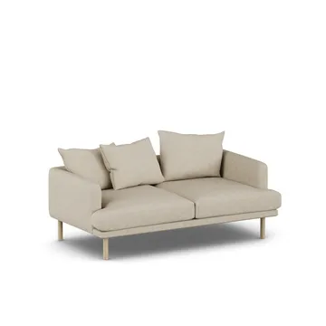 Sjövik sofa - Bern Beige 0341-hvitoljet eik, 2,5-seters - 1898