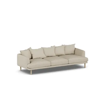 Sjövik sofa - Bern Beige 0341-hvitoljet eik, 3,5-seters - 1898