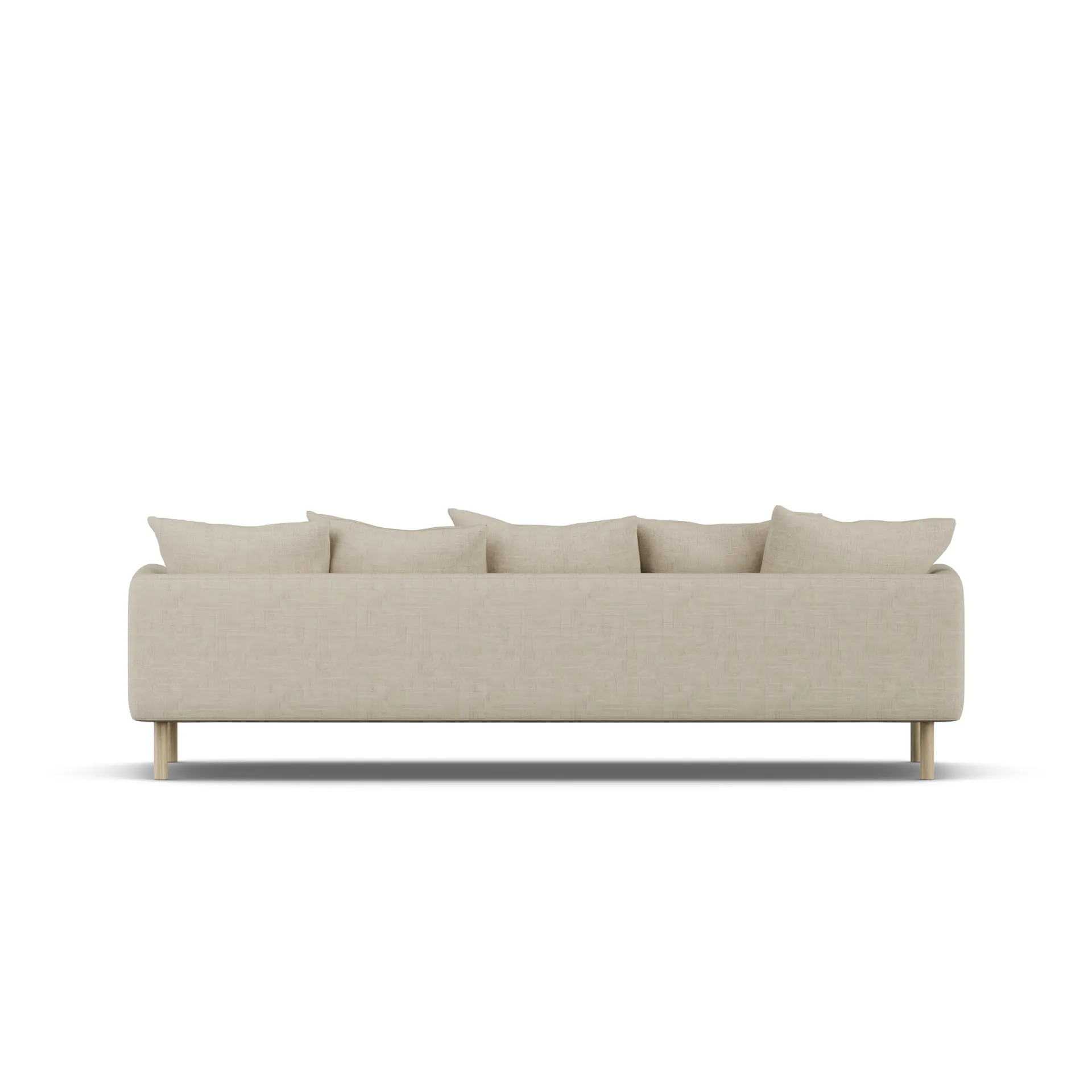Sjövik sofa, Bern Beige 0341-hvitoljet eik, 3,5-seters 1898