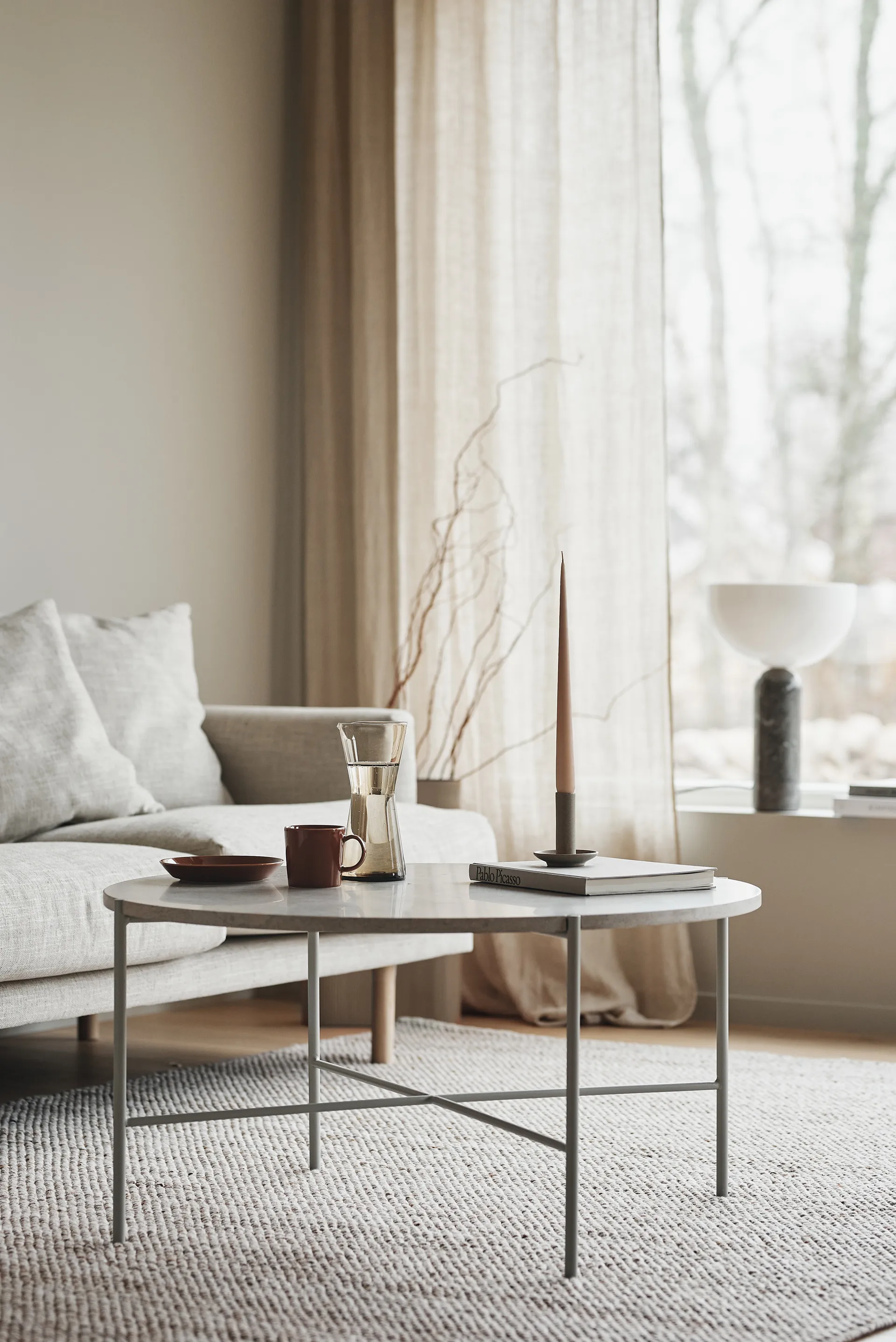 Sjövik sofa, Bern Beige 0341-vitoljet eik, 3,5-seter 1898