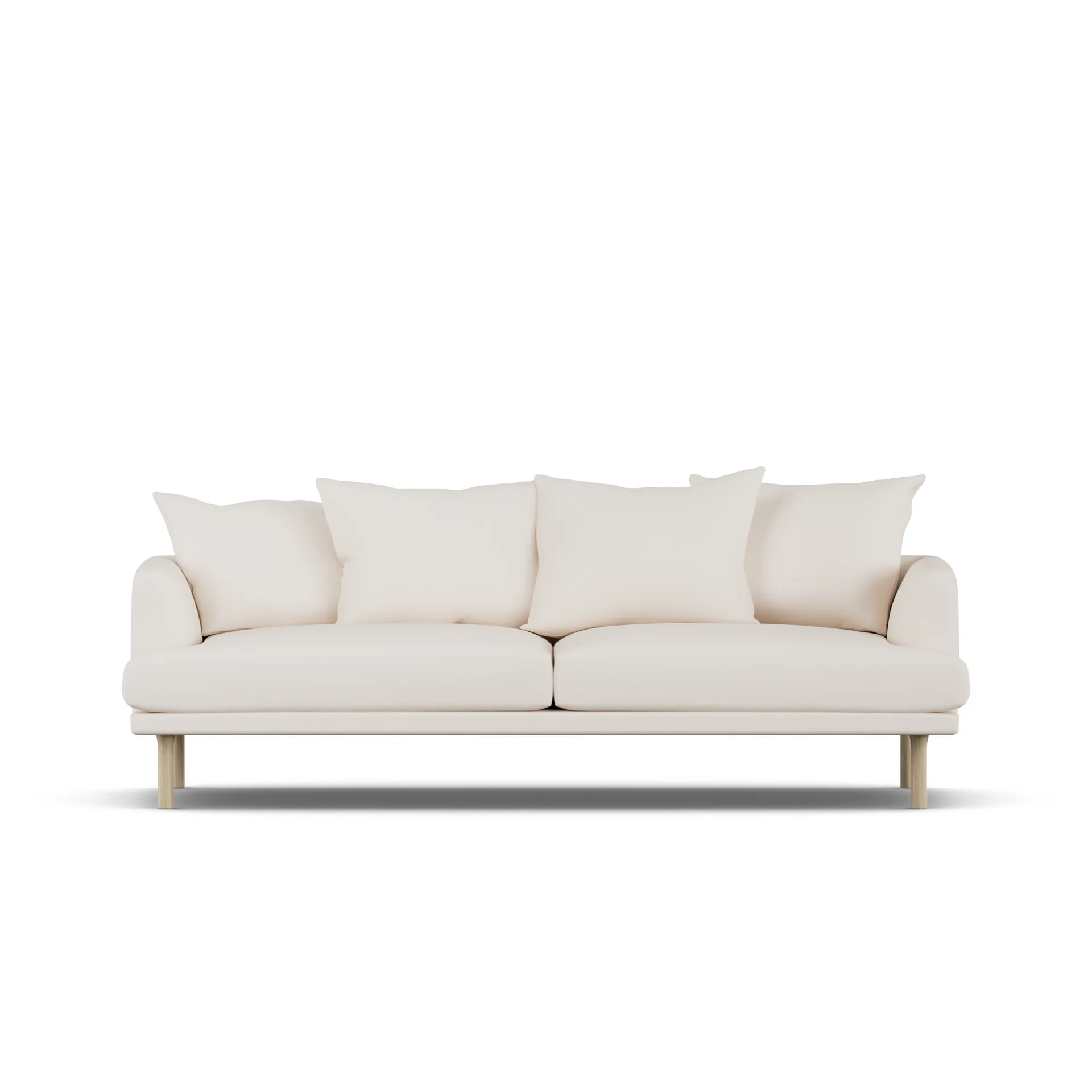 Sjövik sofa, Caleido Beige 9600-hvitoljet eik, 3-seters 1898