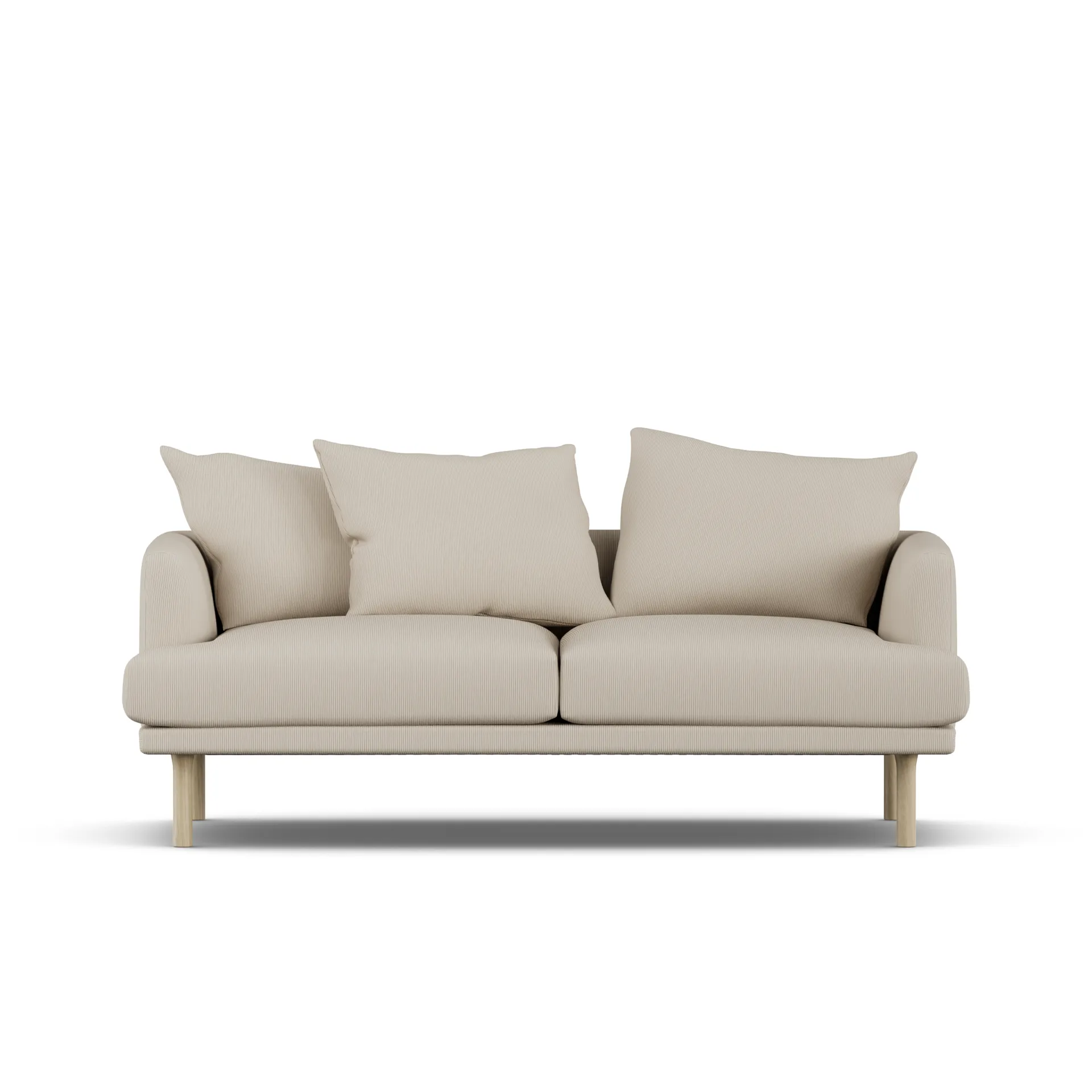 Sjövik sofa, Jump Beige 1956-hvitoljet eik, 2,5-seters 1898