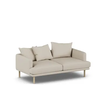 Sjövik sofa - Jump Beige 1956-hvitoljet eik, 2,5-seters - 1898