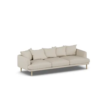 Sjövik sofa - Jump Beige 1956-hvitoljet eik, 3,5-seters - 1898