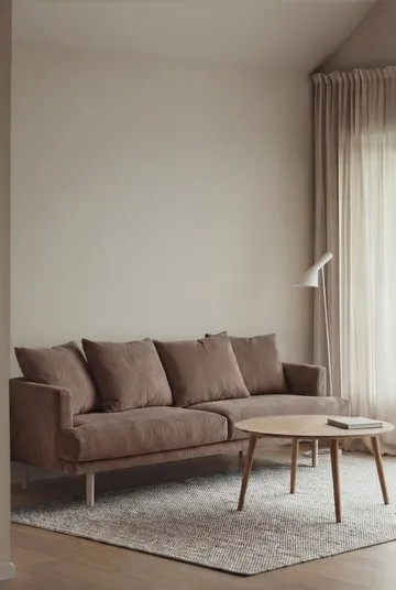 Sjövik sofa - Jump Brown 1955-hvitoljet eik, 3-seters - 1898