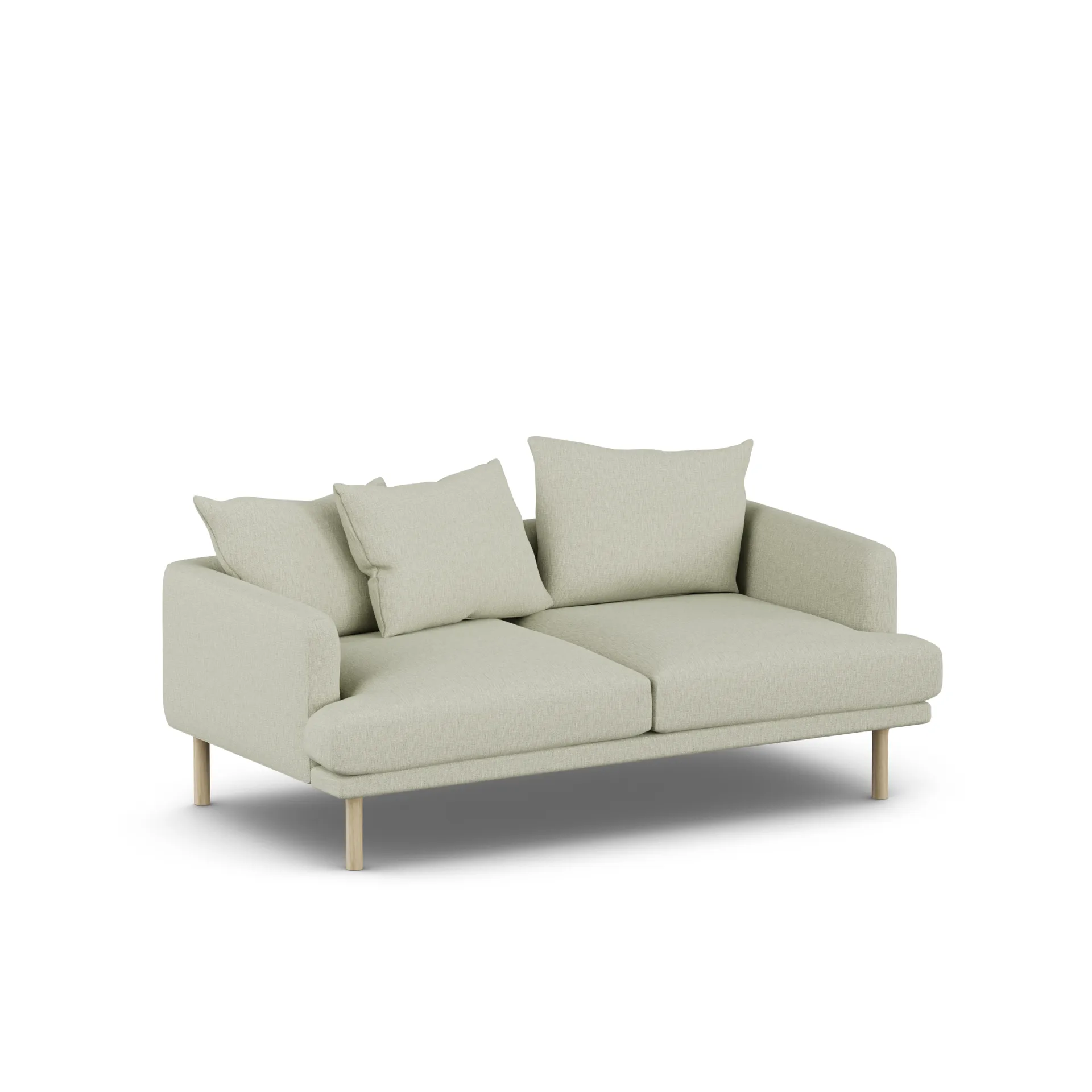 Sjövik sofa, Luiza Beige 3981-hvitoljet eik, 2,5-seters 1898