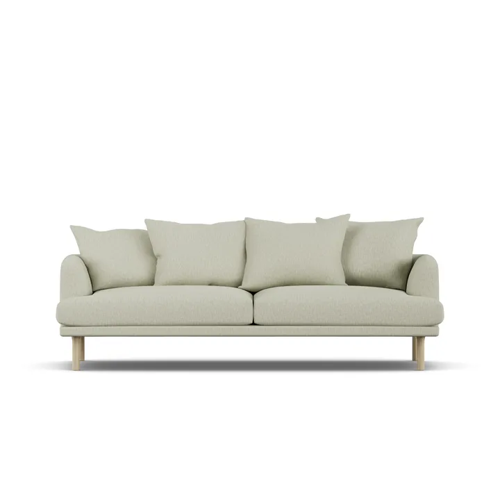 Sjövik sofa - Luiza Beige 3981-hvitoljet eik, 3-seters - 1898