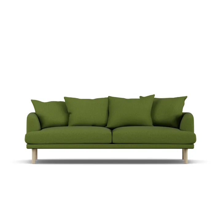 Sjövik sofa - Luiza Green 3975-hvitoljet eik, 3-seters - 1898