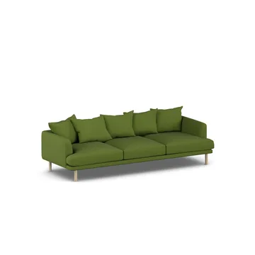 Sjövik sofa - Luiza Green 3975-hvitoljet eik, 3,5-seters - 1898