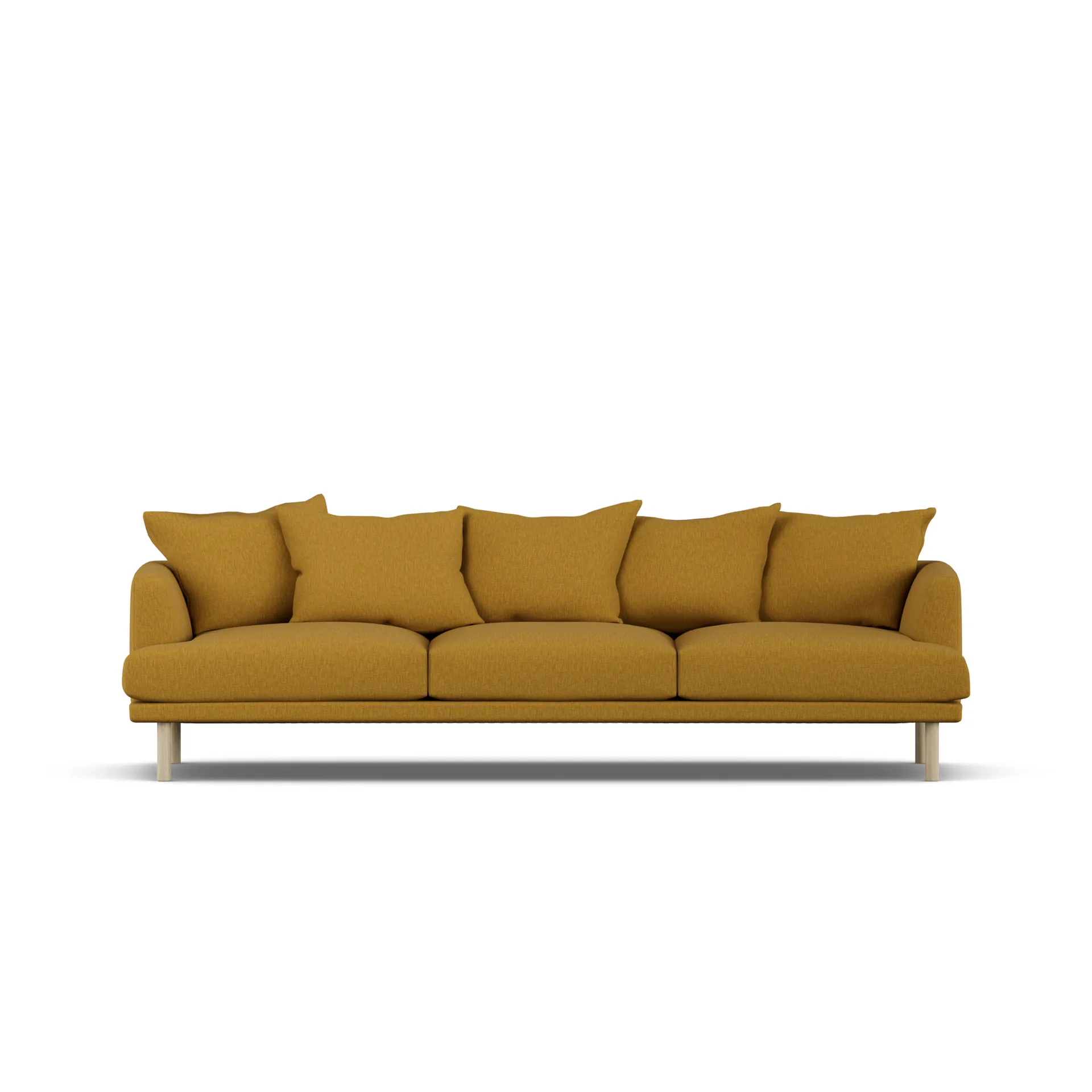 Sjövik sofa, Luiza Mustard 3972-hvitoljet eik, 3,5-seters 1898